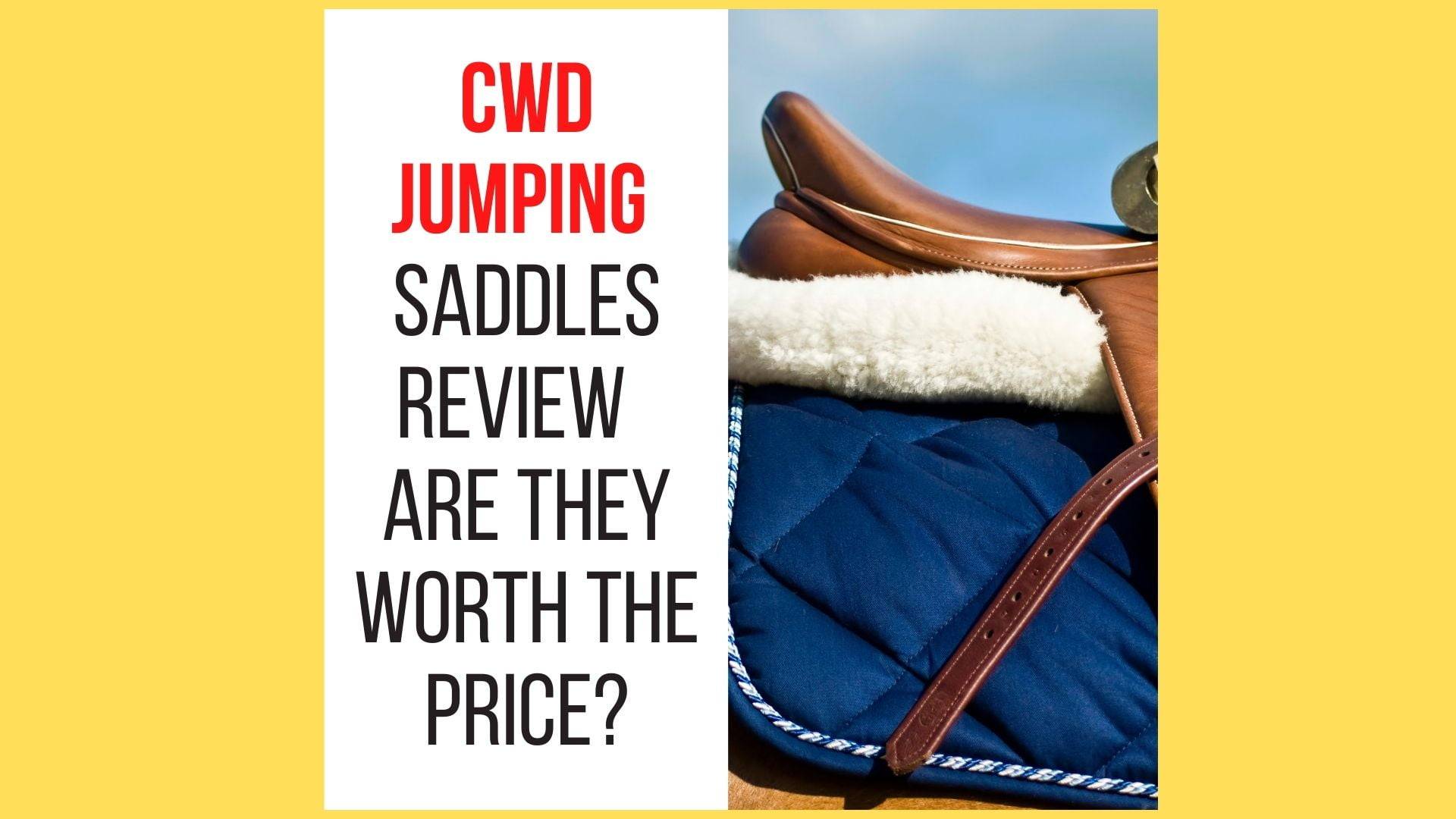 CWD Jumping Saddles Review