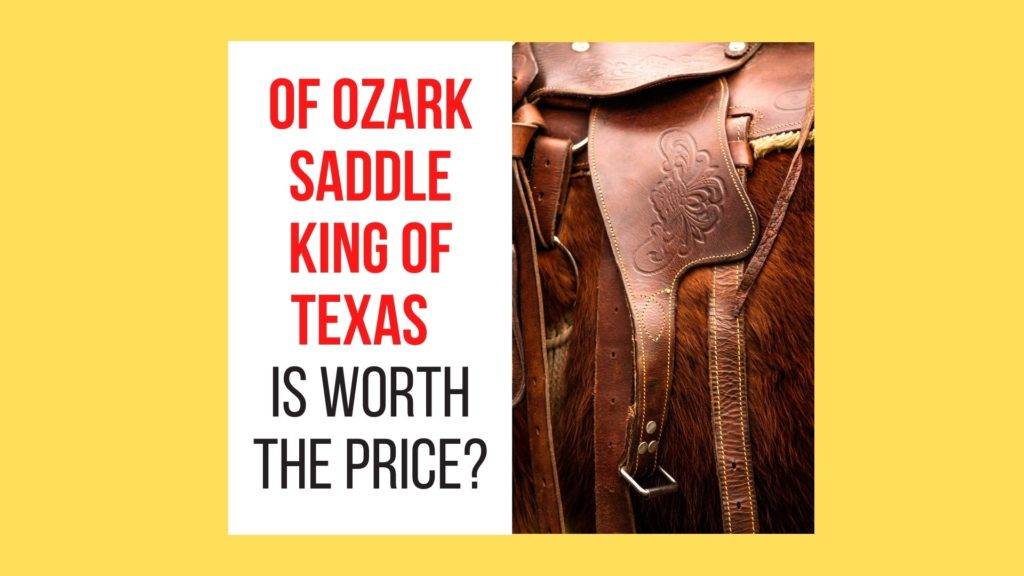OF Ozark Saddle King of Texas Reviews