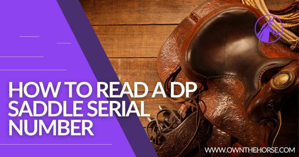 How to Read a DP Saddle Serial Number