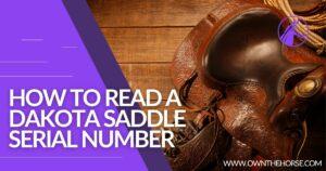 Read more about the article How to Read a Dakota Saddle Serial Number – 2023 Guide