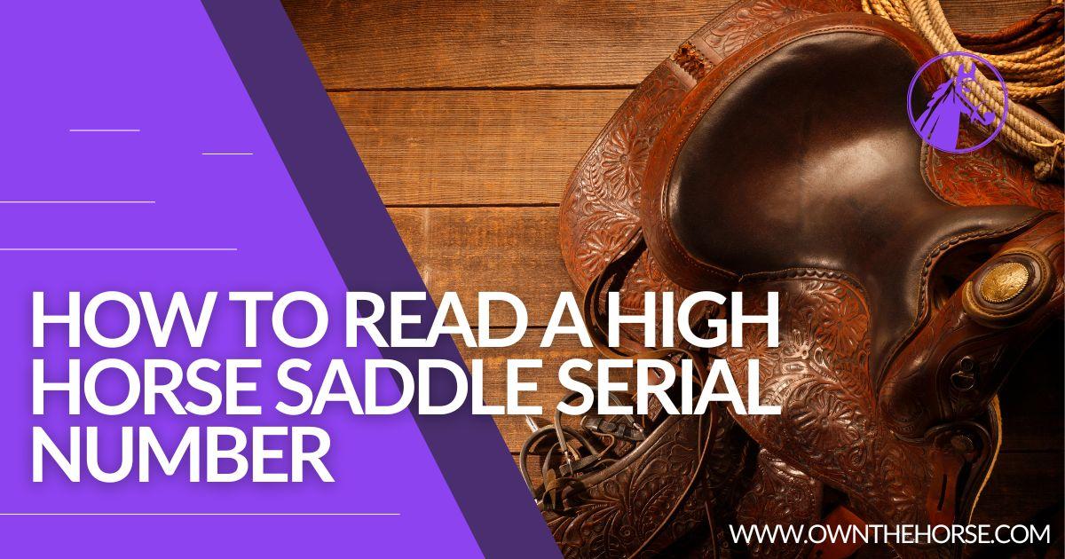 You are currently viewing How to Read a High Horse Saddle Serial Number – Full Guide