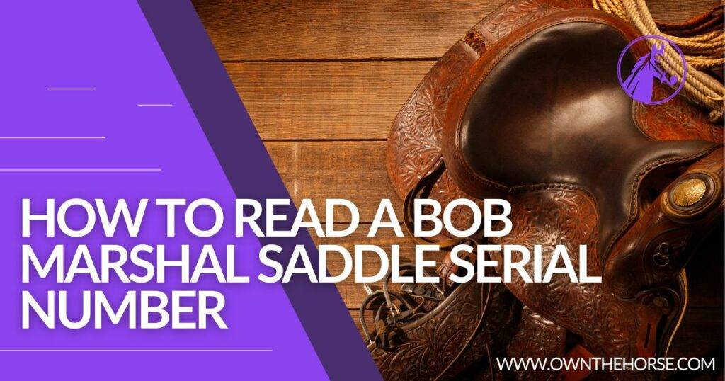 How to Read a Bob Marshal Saddle Serial Number