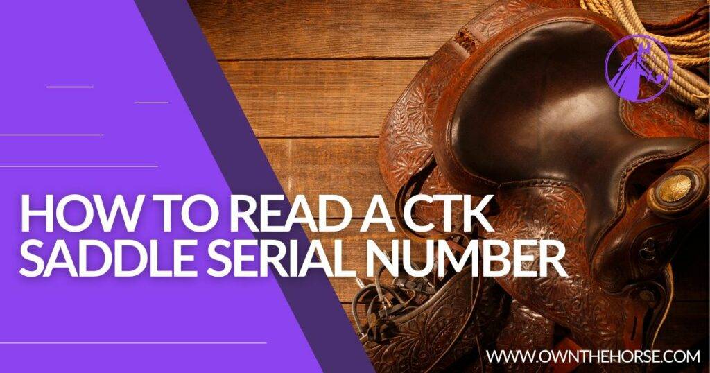 How to Read a CTK Saddle Serial Number – Full Guide