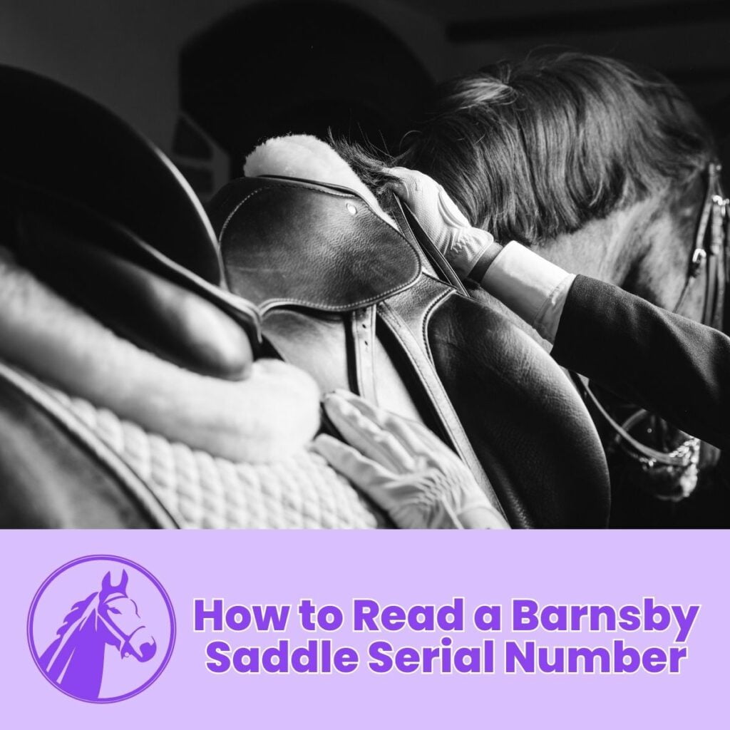 How to Read a Barnsby Saddle Serial Number