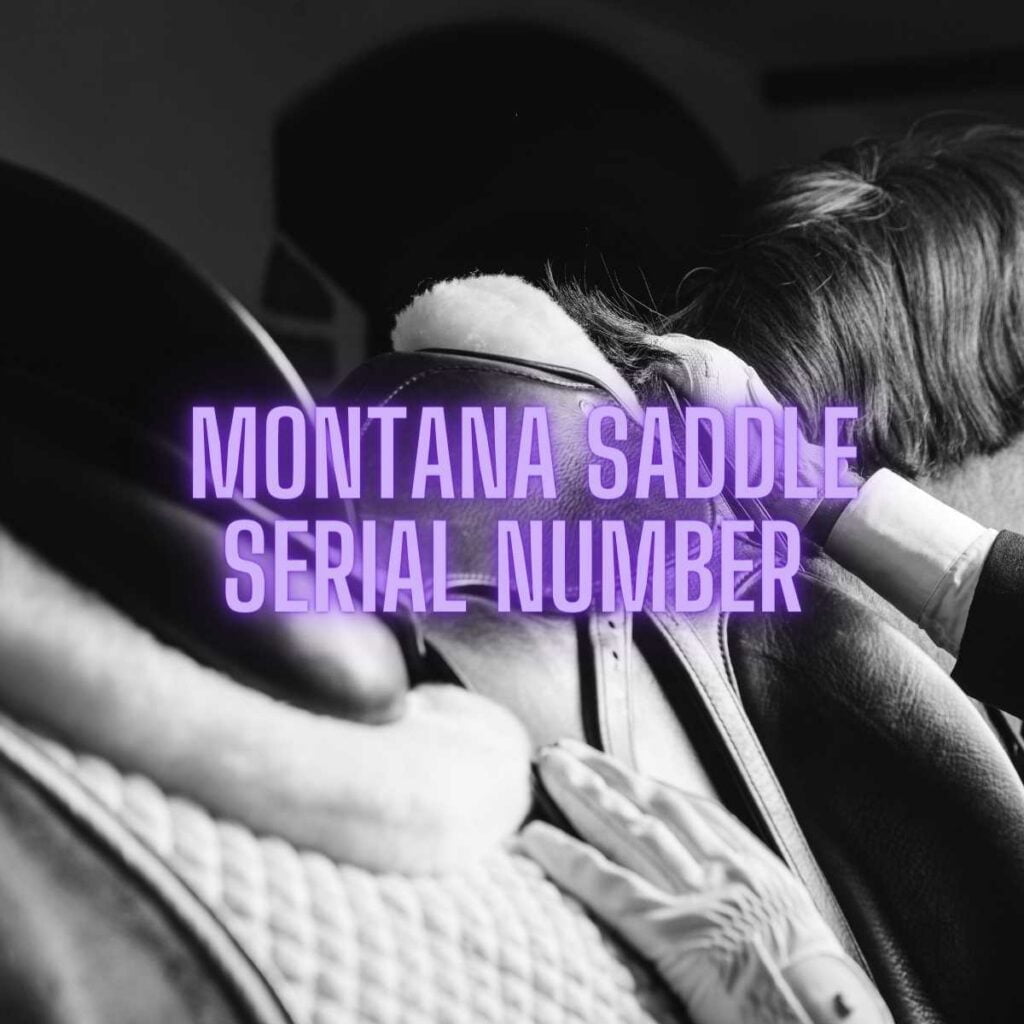 How to Read a Montana Saddle Serial Number