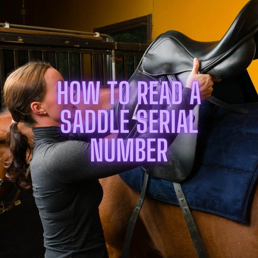 How to read a saddle serial number
